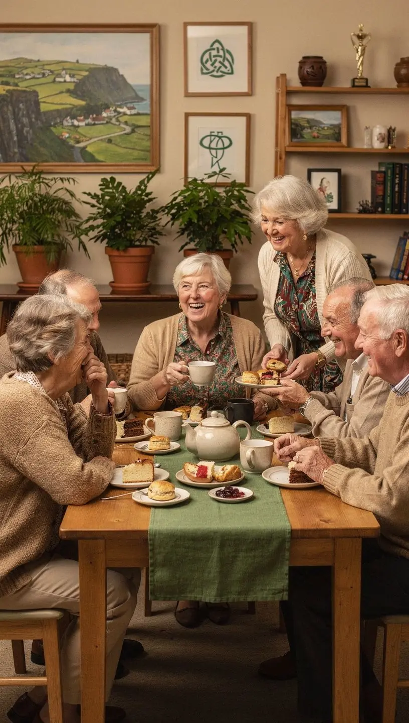 Active seniors engaging in dance for emotional health.