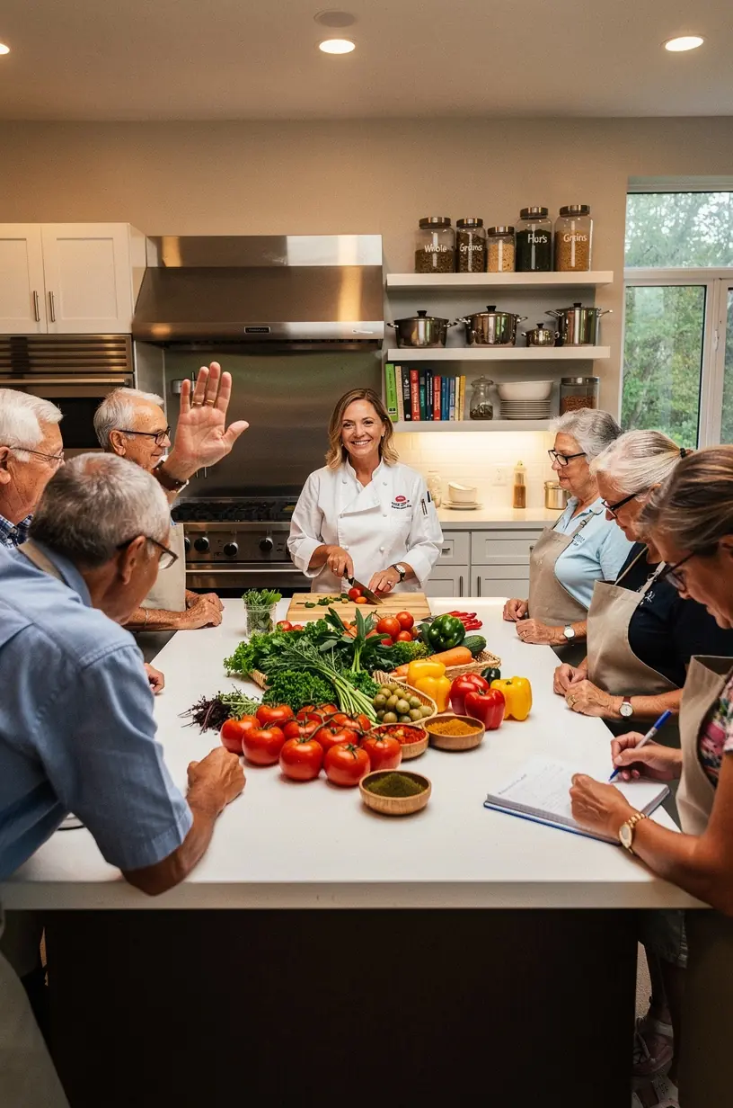 Safe dance environment for active aging gatherings.